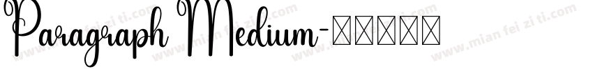 Paragraph Medium字体转换